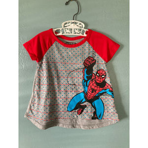 Marvel Girls Spider short sleeve top size 12 months